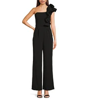 Honey and Rosie One Shoulder Ruffle Jumpsuit