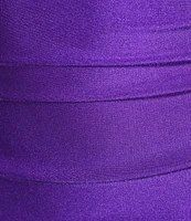 Honey and Rosie Shirred Cross Strap Back Ruffle Back Long Dress