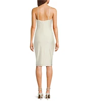 Honey and Rosie Soft Square Neckline Adjustable Strap Bodice Dress