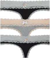 Honeydew Intimates Ahna Thong Panty, 3 Pack