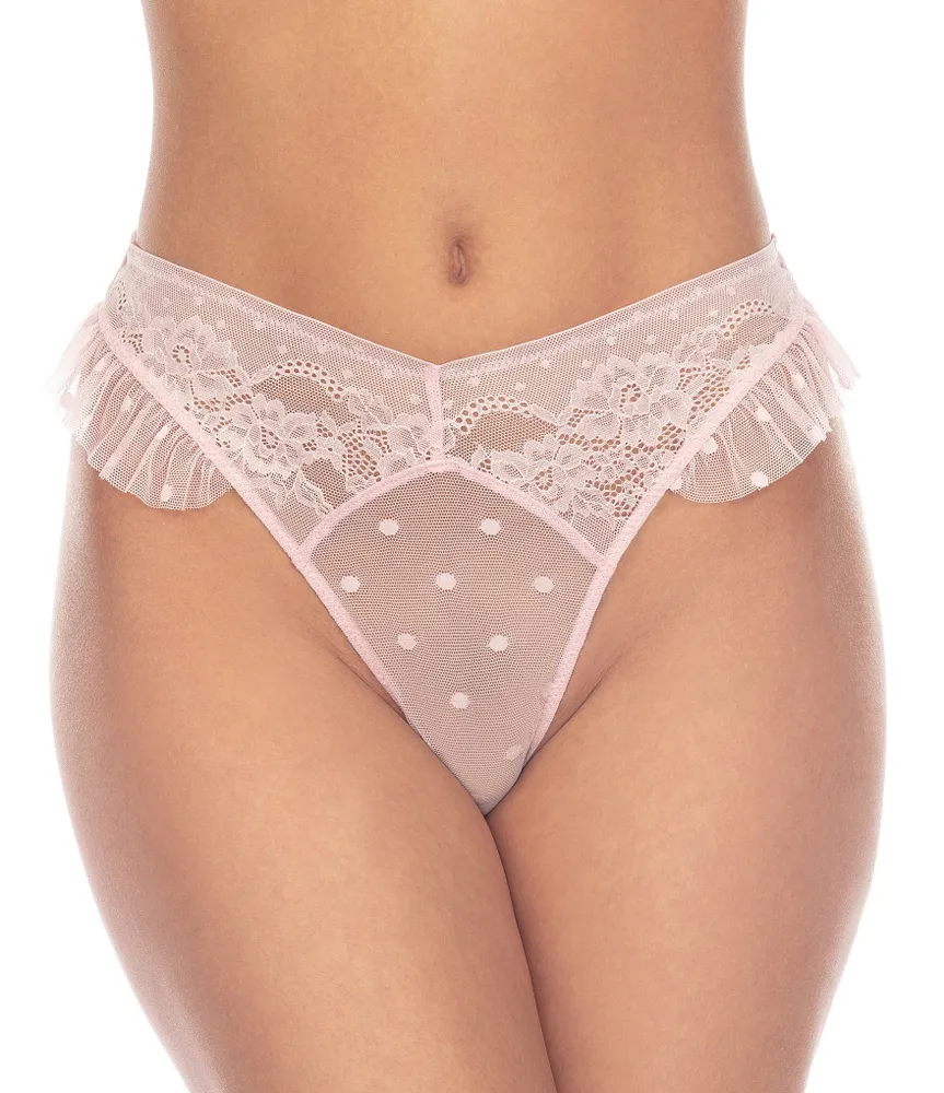 Honeydew Intimates Flora Mesh Lace Thong