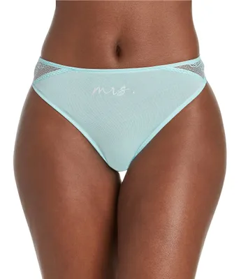 Honeydew Intimates Harper Solid Mrs. Bridal Thong