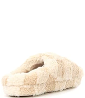 Honeydew Intimates Plush Checkerboard Slippers