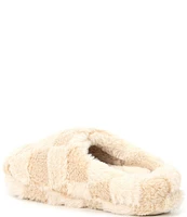 Honeydew Intimates Plush Checkerboard Slippers