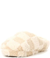 Honeydew Intimates Plush Checkerboard Slippers