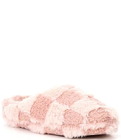 Honeydew Intimates Plush Checkerboard Slippers