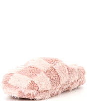 Honeydew Intimates Plush Checkerboard Slippers