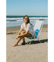 Honeydew Intimates Solstice Beach Print Woven Short Sleeve V-Neck Ruffled Shorty Pajama Set