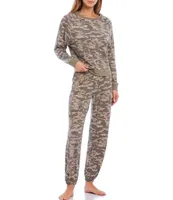 Honeydew Intimates Star Seeker Brushed Jersey Camo Coordinating Lounge Set