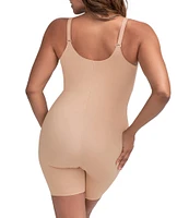 Honeylove Mid-Thigh Sleeveless V-Neck Sculpt Compression Bodysuit