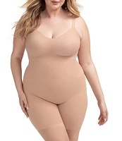 Honeylove Plus Size Mid-Thigh Bodysuit