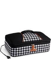 Hot Logic Portable Oven and Food Warmer Casserole Carrier Houndstooth Print Expandable Tote Bag
