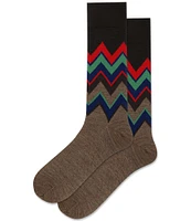 Hot Sox Chevron Crew Dress Socks