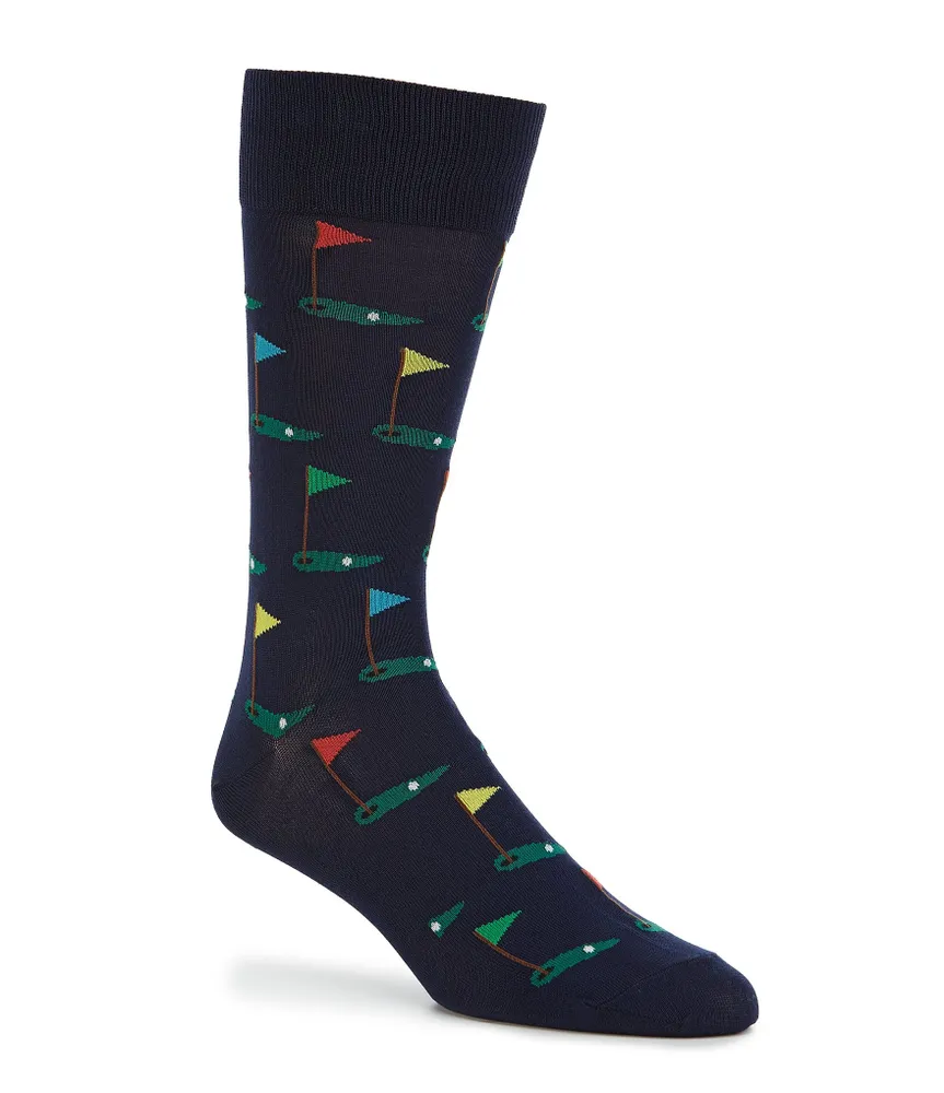 Hot Sox Novelty Golf Crew Socks