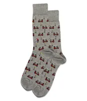 Hot Sox Novelty Golf Carts Crew Socks