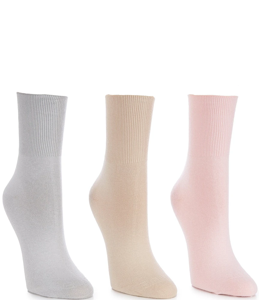 HUE Bobby 3pk Crew Sock