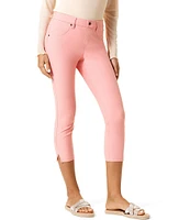 HUE Essential Denim Mid-Rise Capri