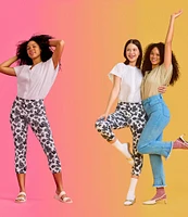 HUE French Toile Denim Capri Leggings
