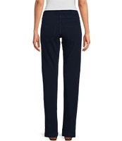 HUE Game-Changing High Rise Denim Straight Leggings