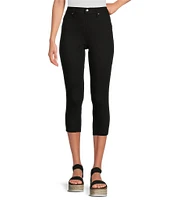 HUE Hi-Rise Ultra Soft Denim Capri Leggings
