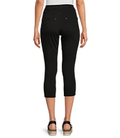 HUE Hi-Rise Ultra Soft Denim Capri Leggings