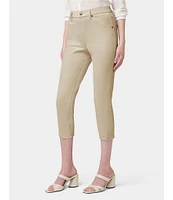 HUE Hi-Rise Ultra Soft Denim Capri Leggings