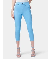 HUE Hi-Rise Ultra Soft Denim Capri Leggings