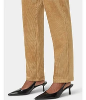 HUE High-Rise Corduroy Straight Leggings