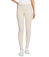 HUE Leatherette Jeans Mid Rise Full Length Leggings