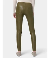 HUE Leatherette Mid-Rise Leggings