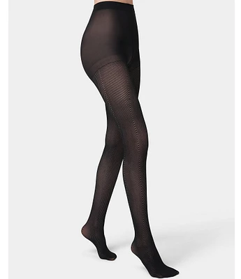 HUE Linear Chevron Tights