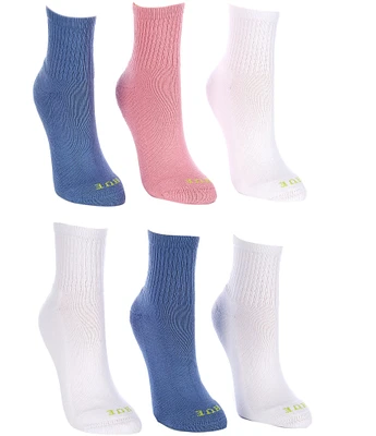 HUE Mini Crew Socks, 6 Pack