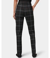 HUE Plaid Pull-On Mid Rise Trouser Leggings