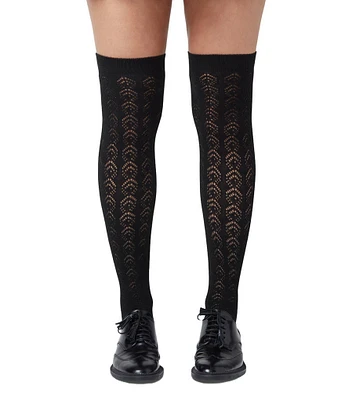 HUE Pointelle Over the Knee Socks