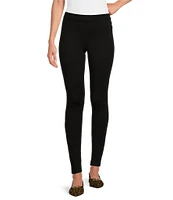 HUE Ponte Mid Rise Full Length Leggings