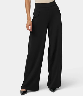 HUE Ponte Wide Leg Pants