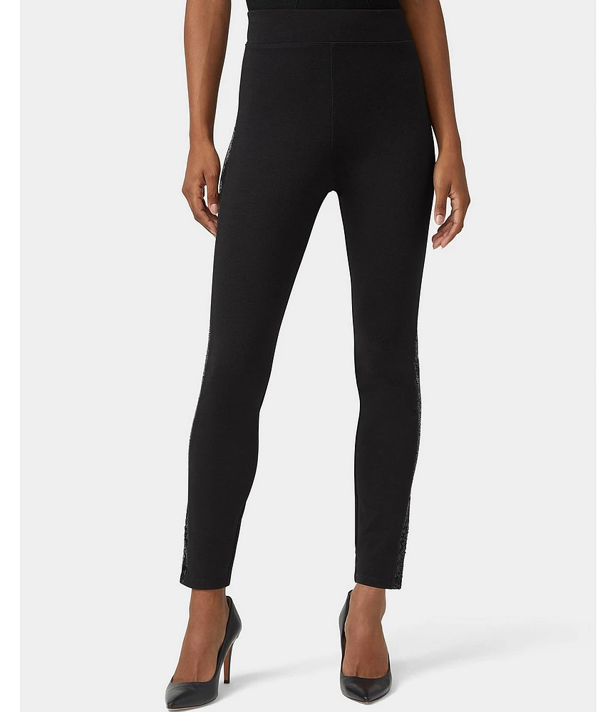 HUE Sequin Tuxedo Ponte Leggings