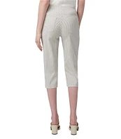 HUE Spring Stripe Pedal Pusher Capri Leggings