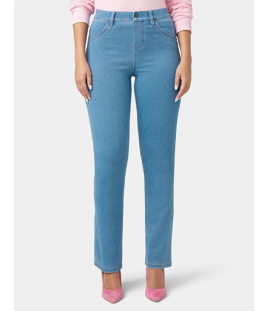 HUE Ultra Soft Denim Baby Bootcut Jeggings