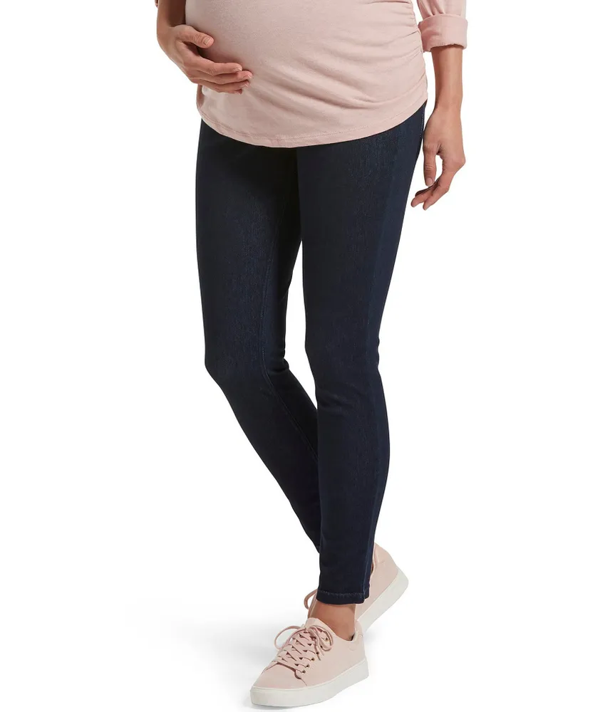 HUE Ultra Soft Denim Maternity Skimmer Leggings