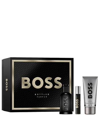 Hugo Boss Men's BOSS Bottled Parfum Festive Gift Set, 3-Piece