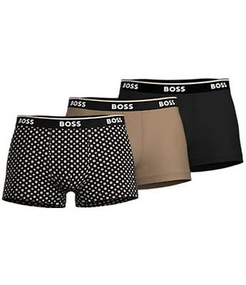 Hugo Boss Assorted Power Design Boxer Briefs 3-Pack