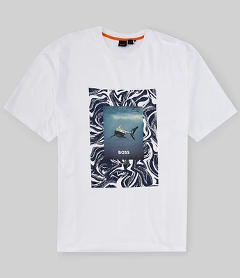 Hugo Boss Big & Tall Short Sleeve Tucan Shark Graphic T-Shirt