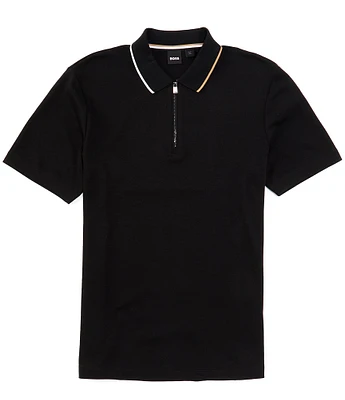 Hugo Boss BOSS C-Paras Short Sleeve Quarter-Zip Polo Shirt