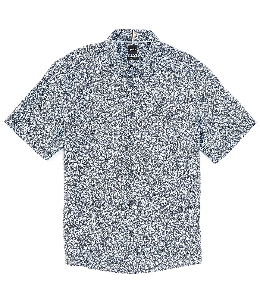 Hugo Boss BOSS Liam Linen Short Sleeve Woven Shirt