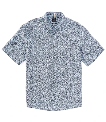 Hugo Boss BOSS Liam Linen Short Sleeve Woven Shirt