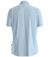 Hugo Boss BOSS Slim Fit C-Roan Solid Stretch Short Sleeve Woven Shirt