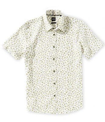 Hugo Boss BOSS Slim Fit C-Roan Stretch Short Sleeve Woven Shirt