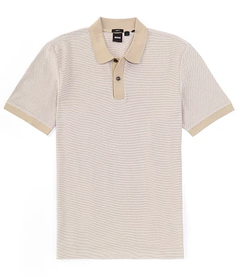 Hugo Boss BOSS Slim-Fit Phillipson Two-Tone Short Sleeve Polo Shirt