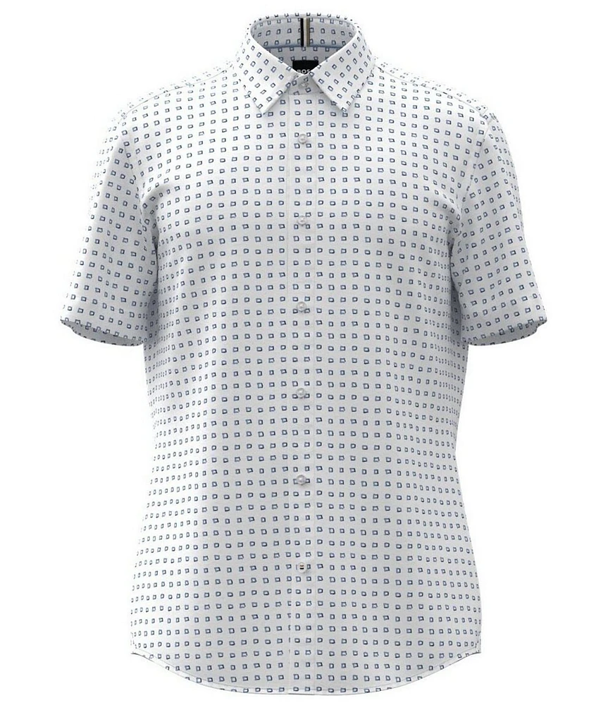 Hugo Boss BOSS Slim-Fit Roan Ken Short Sleeve Woven Shirt